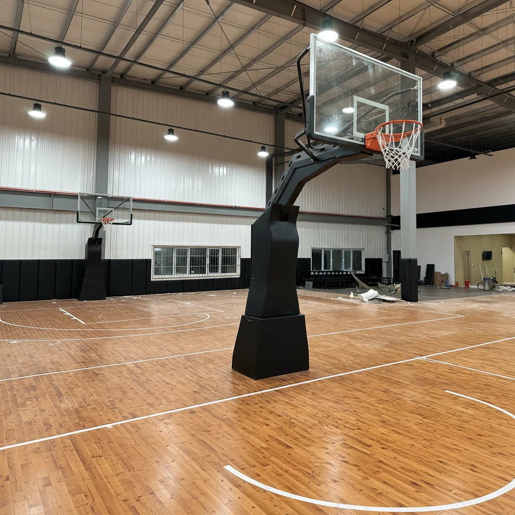 Factory Sales High-End Professional Inground Basketball Goal with Tempered Glass Backboard for Trainingpromote sales