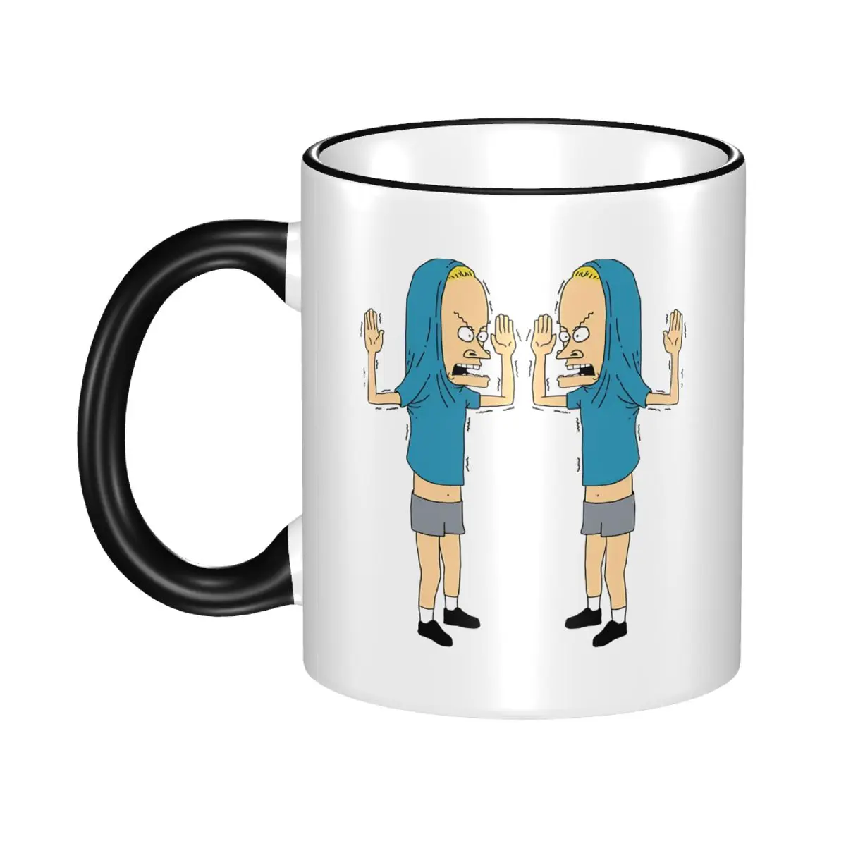 

Double Cornholio Beavis And Butthead Coffee Mugs Funny Tea Cups For Office