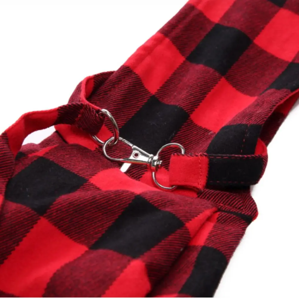 Breathable Mesh Pet Sling Carrier Large Capacity Red Black Plaid Pet Shoulder Bag Adjustable Strap Soft Fabric Crossbody Pet Bag
