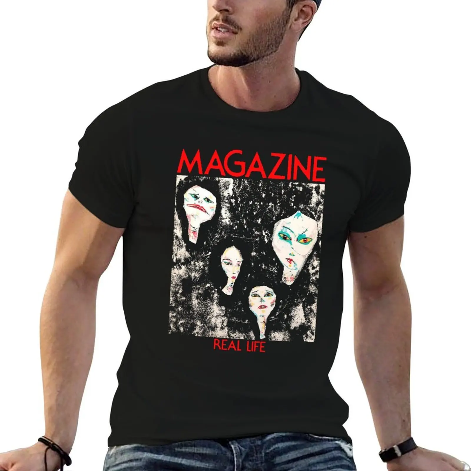 

Magazine - Real Life Premium T-Shirt funny t shirts man t shirt men 100% cotton luxury brand T-Shirt