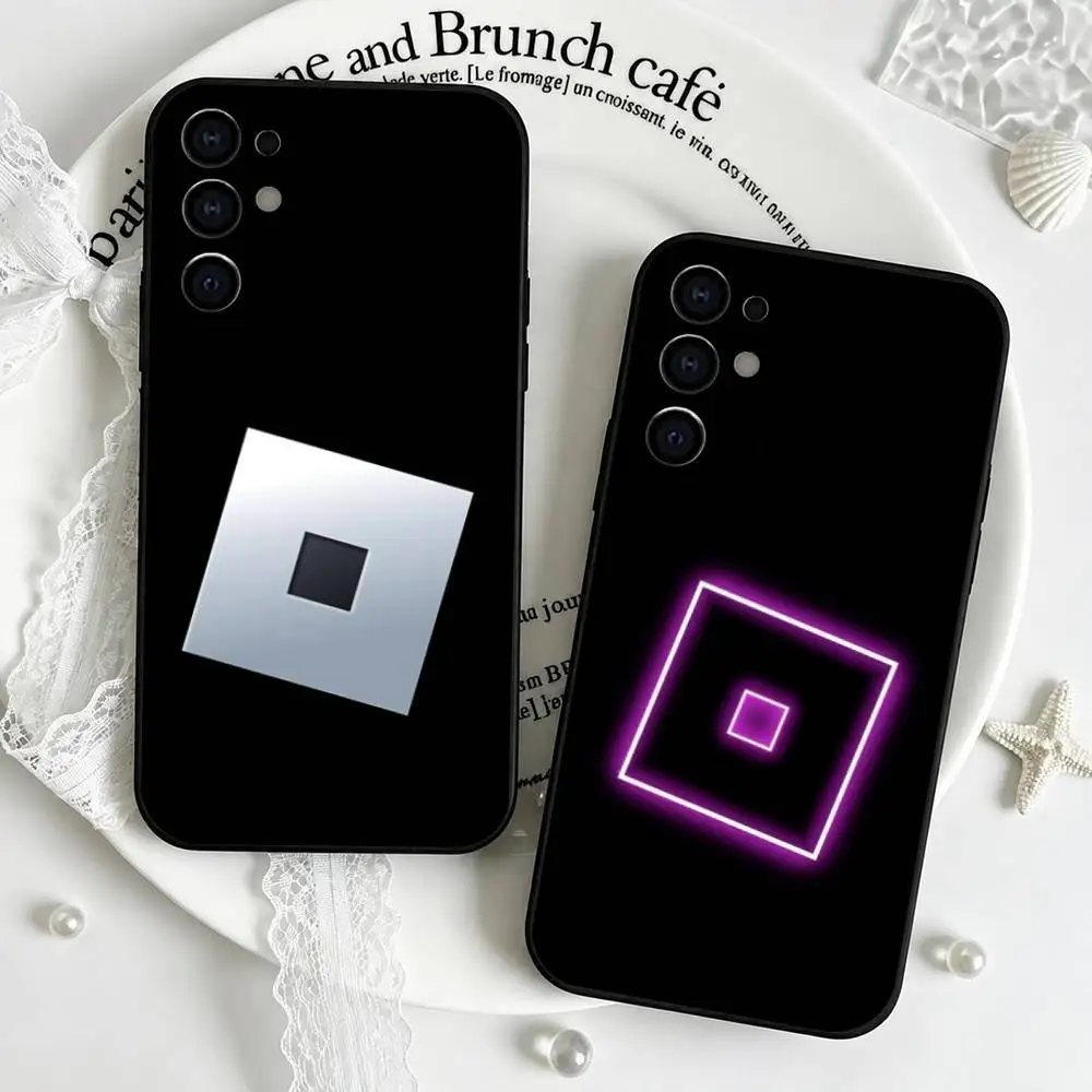 Game Robloxs-es logo Phone Case For Samsung S25,S24,S21,S22,S23,S30,Ultra,S20,Plus,Fe,Soft Silicone Black Cover