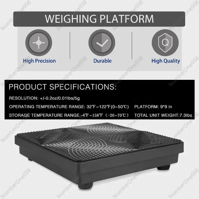 Upgrade 90kg Refrigerant Charging Scale IP68 Waterproof LCD Digital Display High Precise A/C Refrigerating Fluid Weighing Device