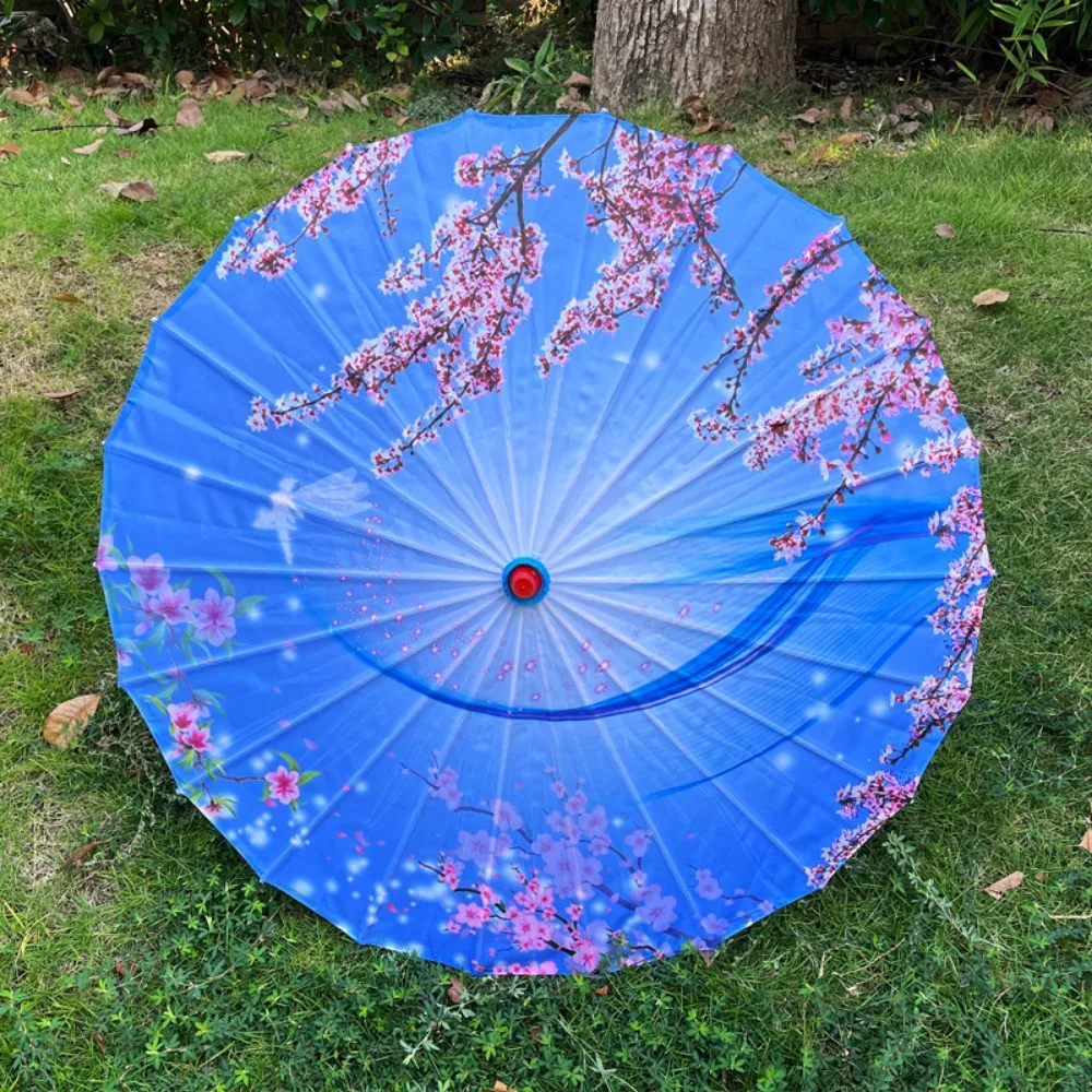 

56 см зонтик с веером в китайском античном стиле, 10 цветов, косплей, зонтик из масляной бумаги Hanfu, реквизит из шелковой ткани, танцевальный зонт
