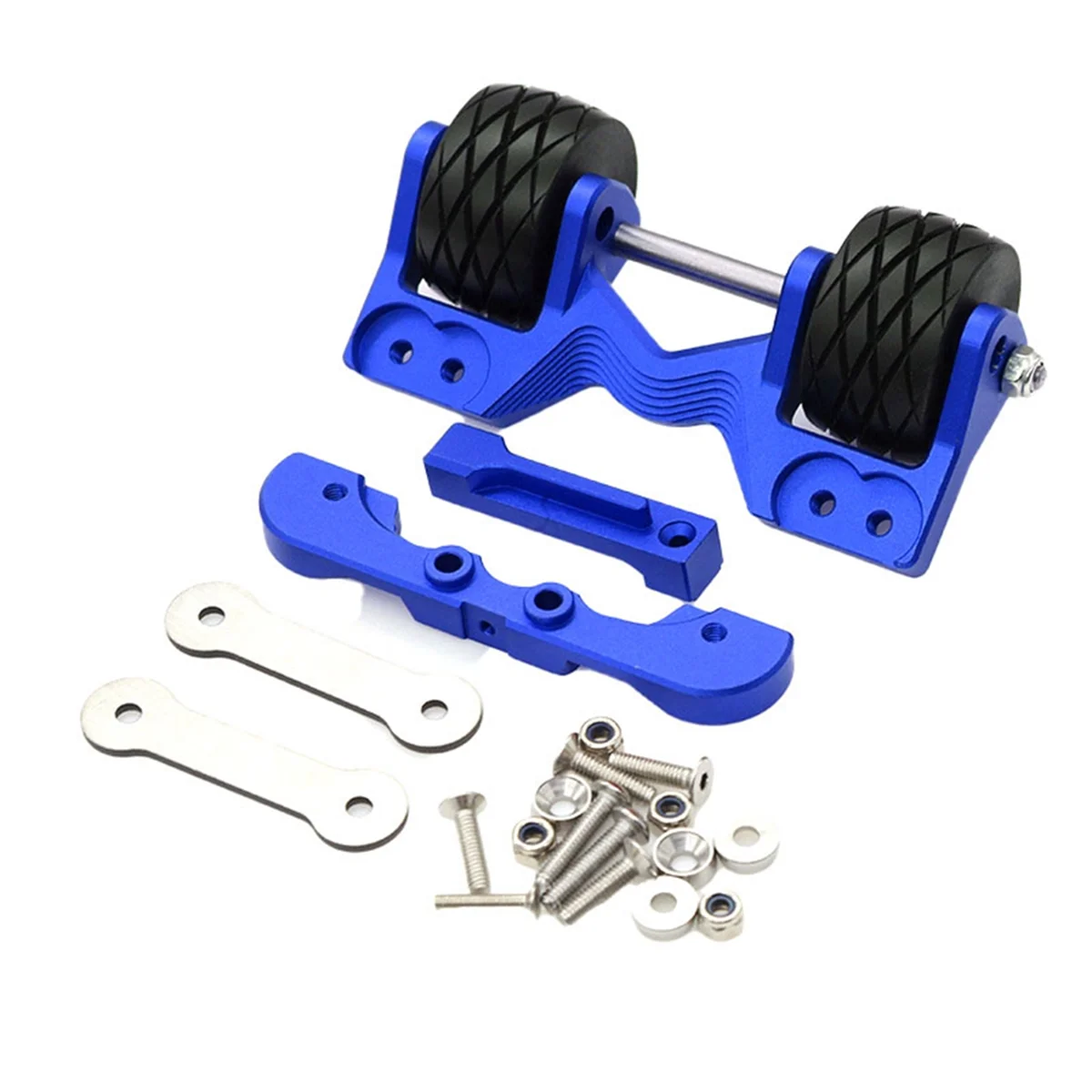 Suitable for 1/10 TRUCK-89076 Aluminum Adjustable Angle Rear Lift Remote Control Car Tire Set Accessories