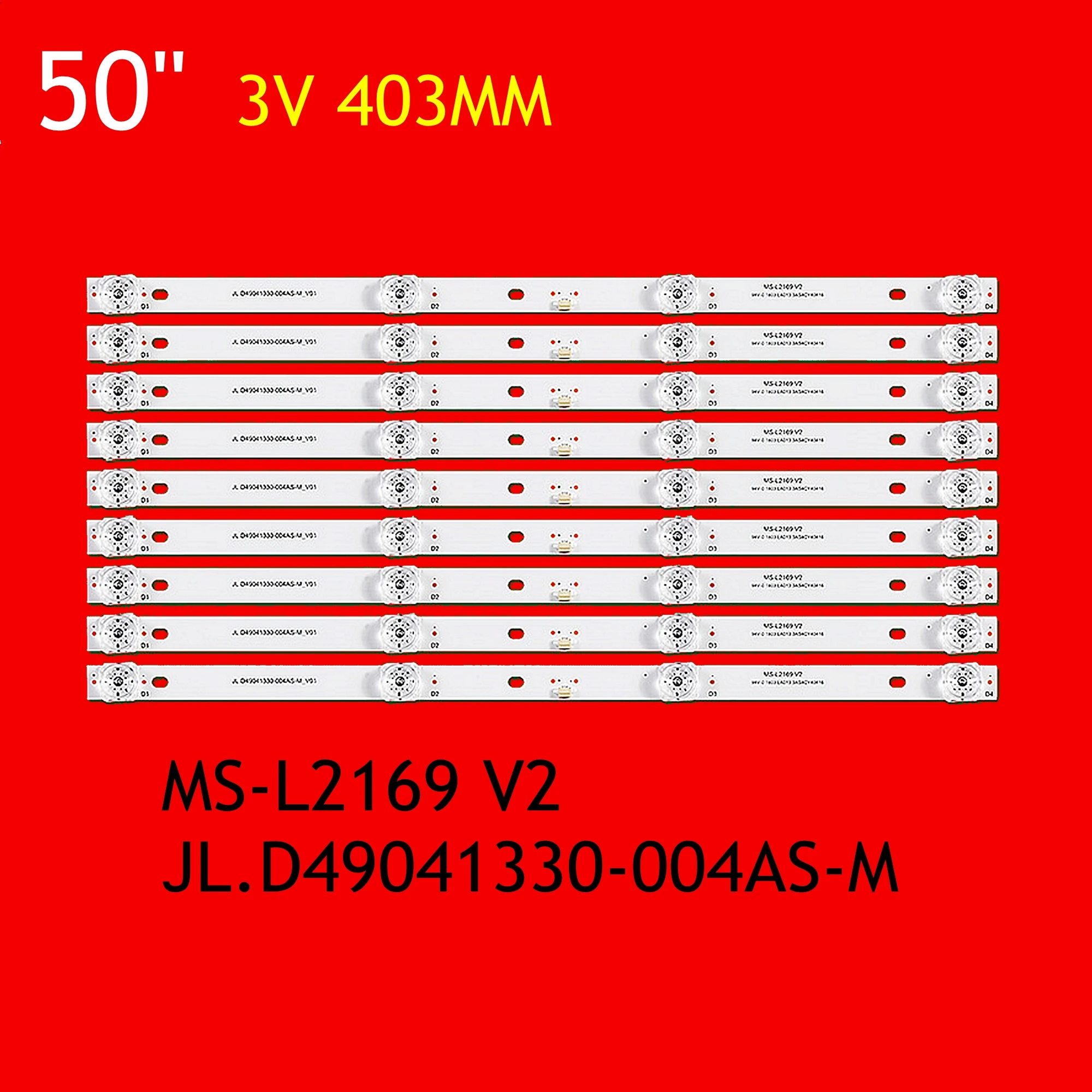 LED Backlight Strip For 50S8100 50S8200 50S9900 ID5005P LED50HD520 HDR52X7 50M3PLUS L5210 MS-L2169 V2 JL.D49041330-004AS-M