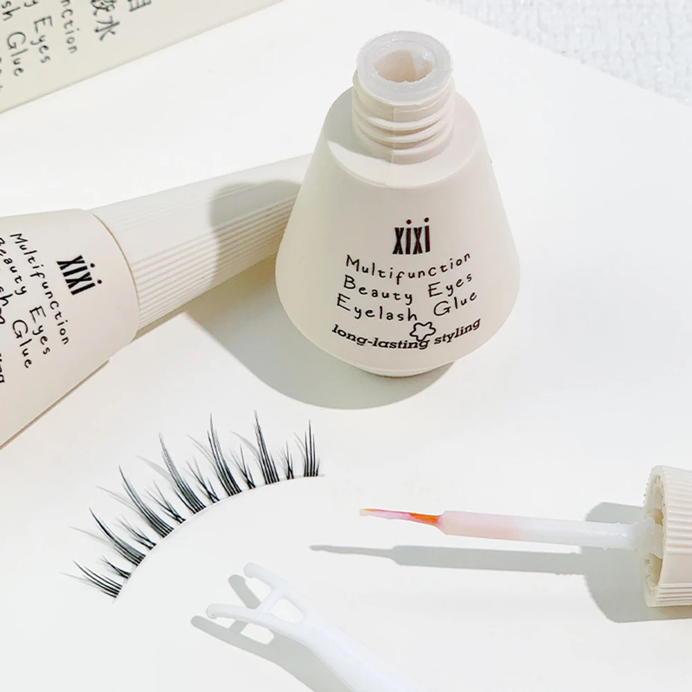 1Pc Colla per ciglia delicata naturale Non irritante Colla per ciglia finte invisibili ad asciugatura rapida per principianti di trucco