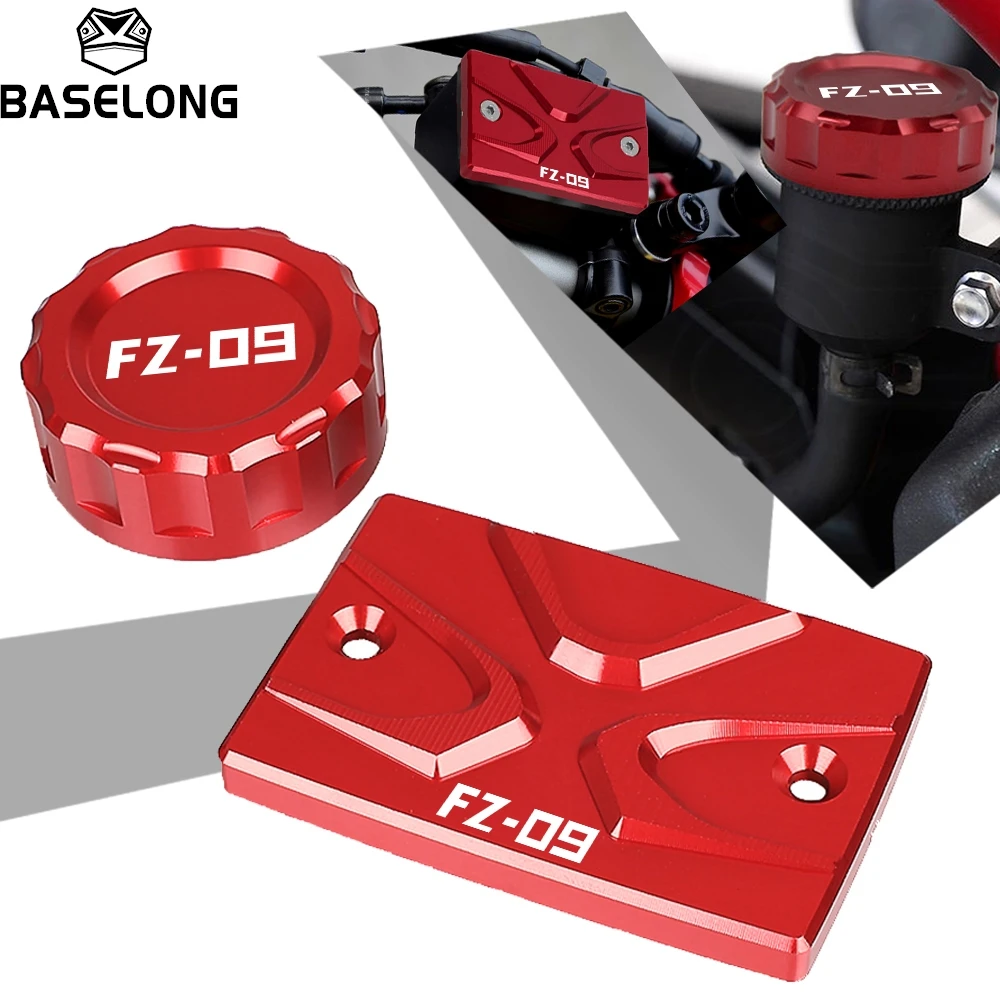 

Motorcycle Aluminum Front Rear Brake Fluid Reservoir Cap Cover For YAMAHA FZ09 FZ-09 FZ 09 2014-2020 2021 2022 2023 2024 2025