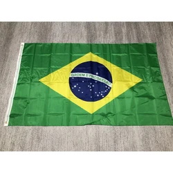 Brazil National Flag 3x5FT 90cmx150cm high quality Polyester Hanging Brazil Br Brasil Flag for home decoration