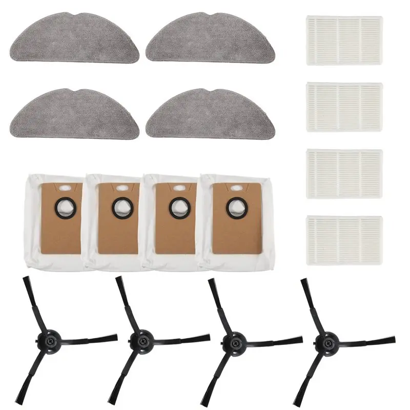 【HIGH GRADE】For TP-Link Tapo RV30 Max Plus / RV20 Max Plus / RV30 Max / RV20 Max Parts Dust Bag Hepa Filter Side Brush Mop Cloth