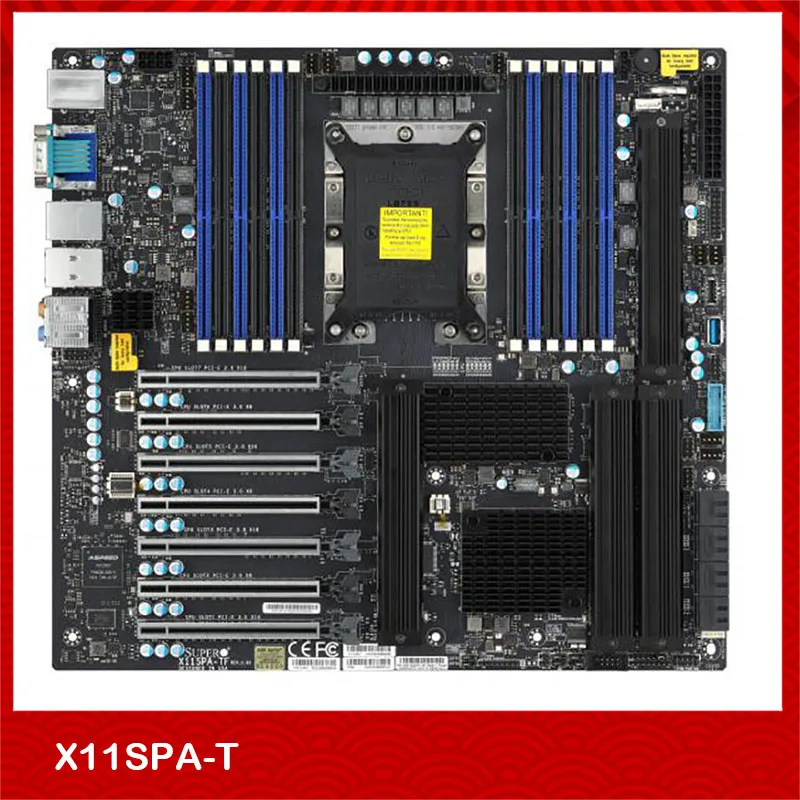 

Оригинальная материнская плата для рабочей станции Supermicro для X11SPA-T, поддержка стандартного процессора, хорошее качество