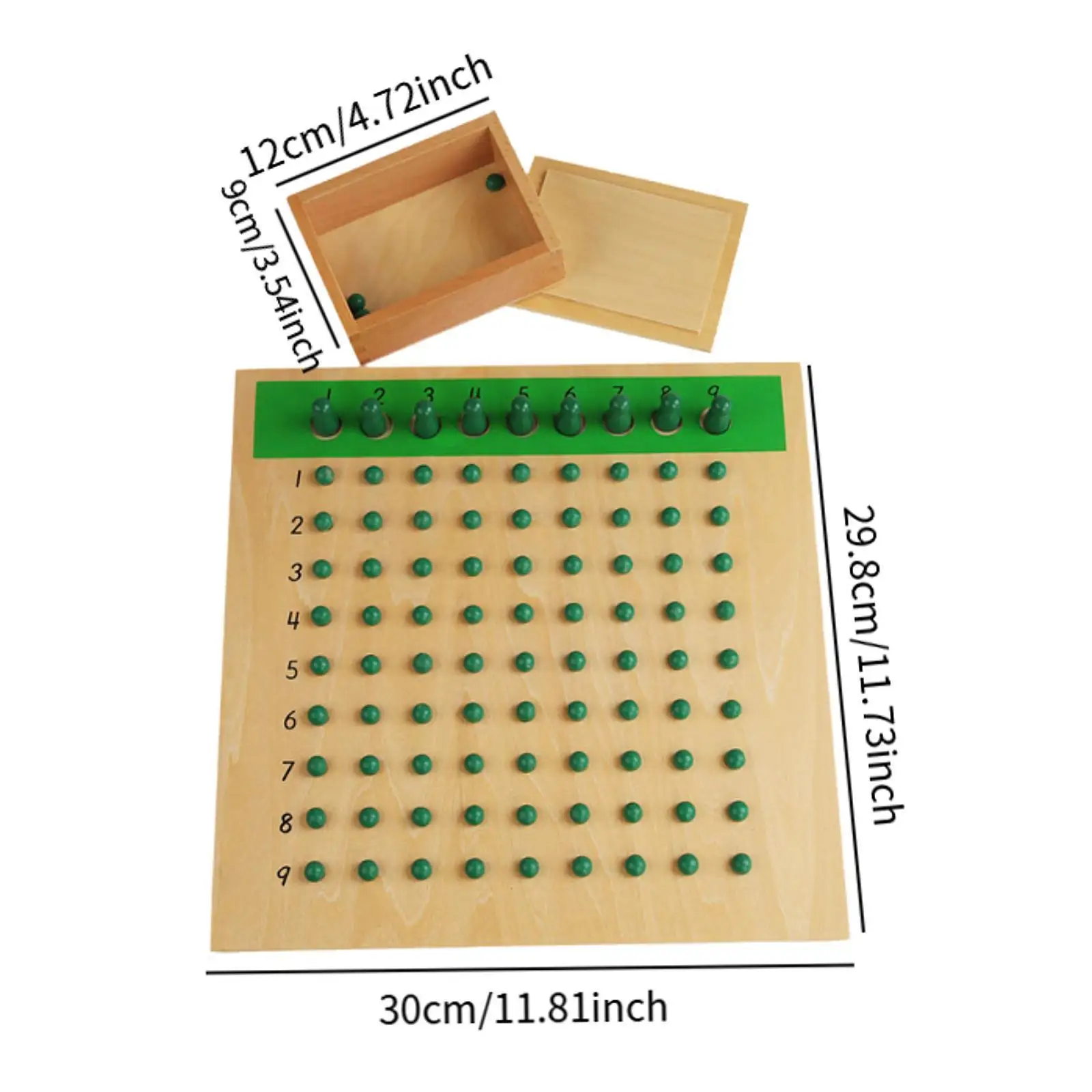 Multiplication and Division Board Addition Subtraction Learning Classroom Arithmatics Wooden Math Manipulatives for Toddlers