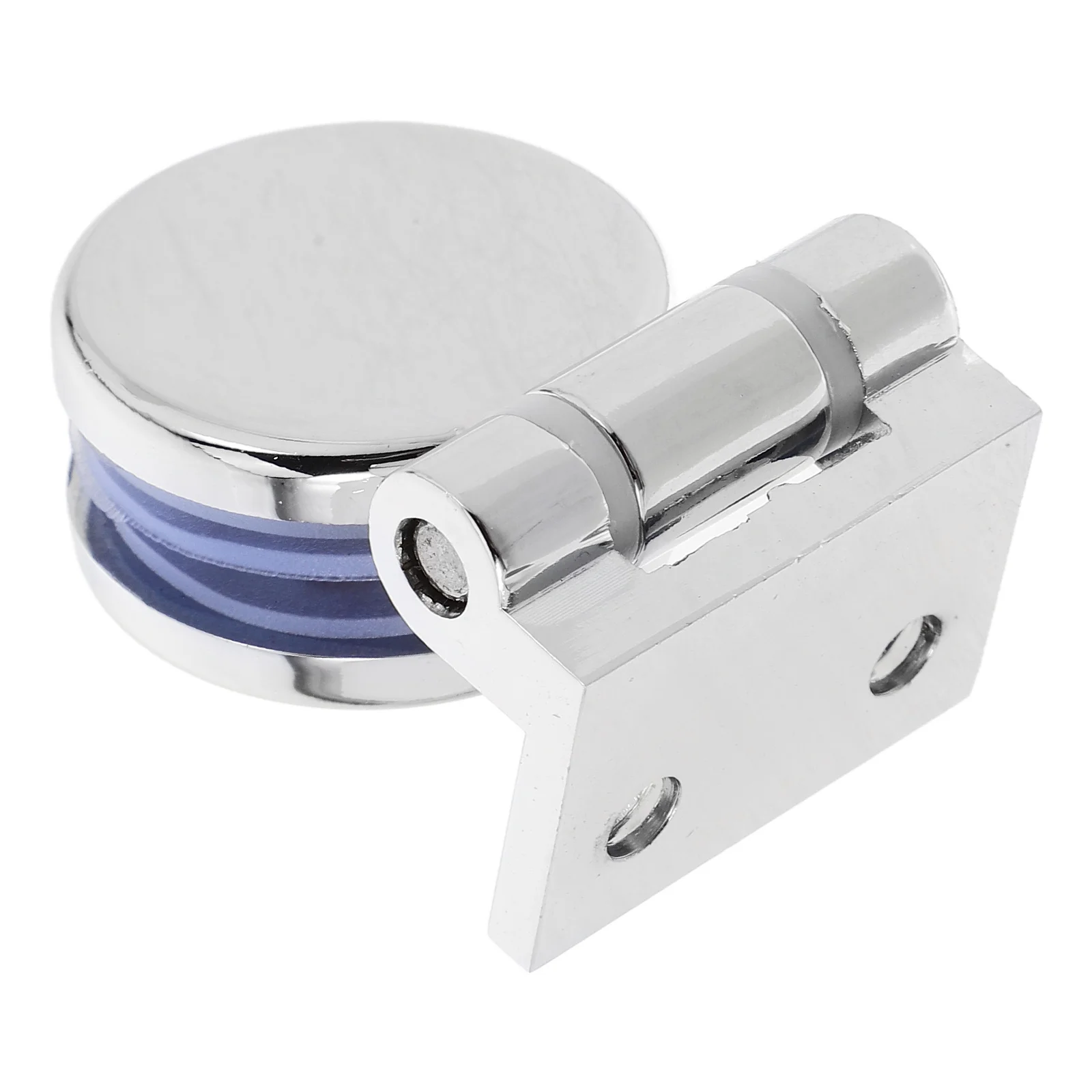 

Glass Door 180 Degree Frameless Shower Securing Clip Silver Zinc Alloy Doors Round Fastening Hinges Metal Bathroom Kitchen