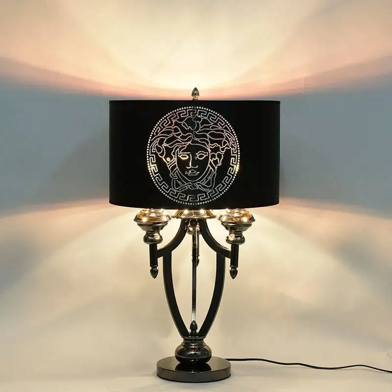 Postmodern American Table Lamp Living Room Bedroom Bedside Lamp 2023 New Light Luxury Neoclassical Study Floor Lamp  Home Decor