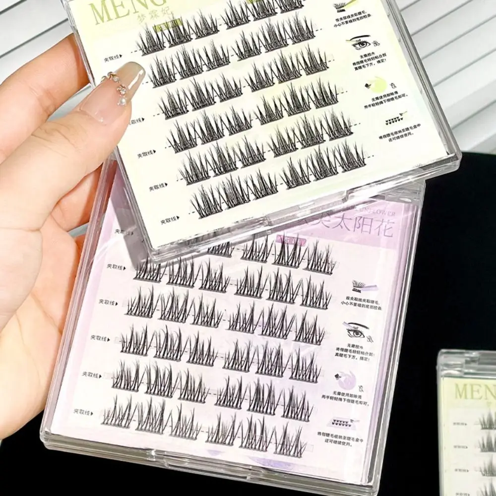 Extensión de pestañas autoadhesivas, grupos de maquillaje DIY, pestañas postizas sin pegamento, pestañas postizas reutilizables de larga duración, pestañas de injerto