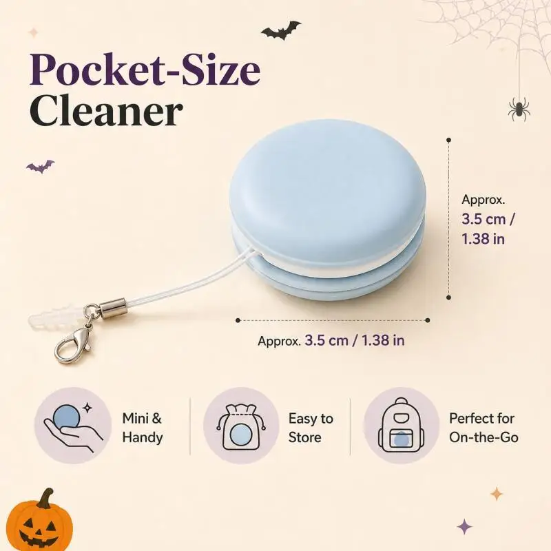 2pcs Mini Macaron Screen Cleaning Cloths, (Random Colors) Portable for Phones, Tablets, Glasses, and Camera Lenses