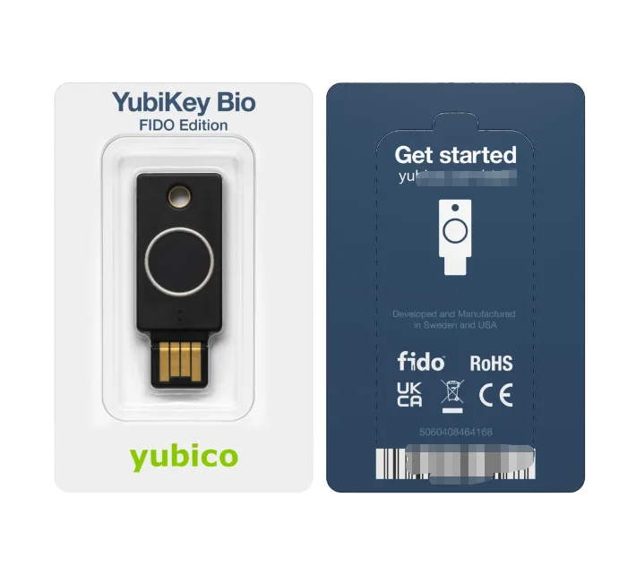 YubiKey Bio FIDO Edition YubiKey Bio FIDO Version Security Key Biometric Fingerprint Recognition Yubico