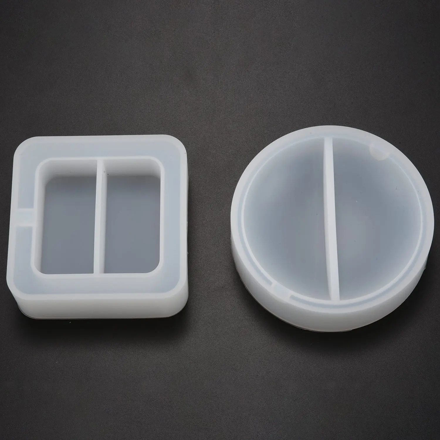 

Transparent Silicone Round Square Ashtray Mould Mould Square Diy Epoxy Jewelry Mold For Jewelry-A55G