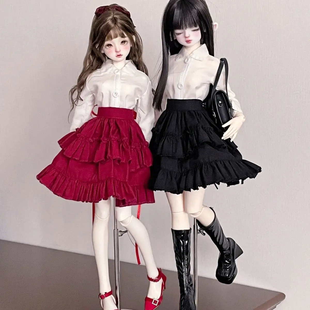 

(Customized) 1/4 Doll's Clothes Suit for 40 To 46cmbjd Doll Shirt and Skirt Set Girl Toys Dress Up Doll Accessories, No Doll