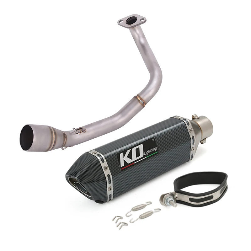 

Для мотоцикла Honda Navi 110 2017-2025: Полная выхлопная система, соединительная труба, глушитель 370 мм с DB Killer, нержавеющая сталь