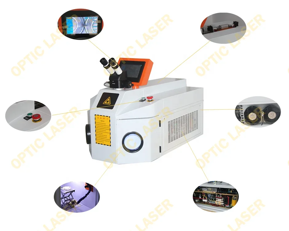 Portable gold silver laser welding machine 200w laser soldering machine for Jewelry