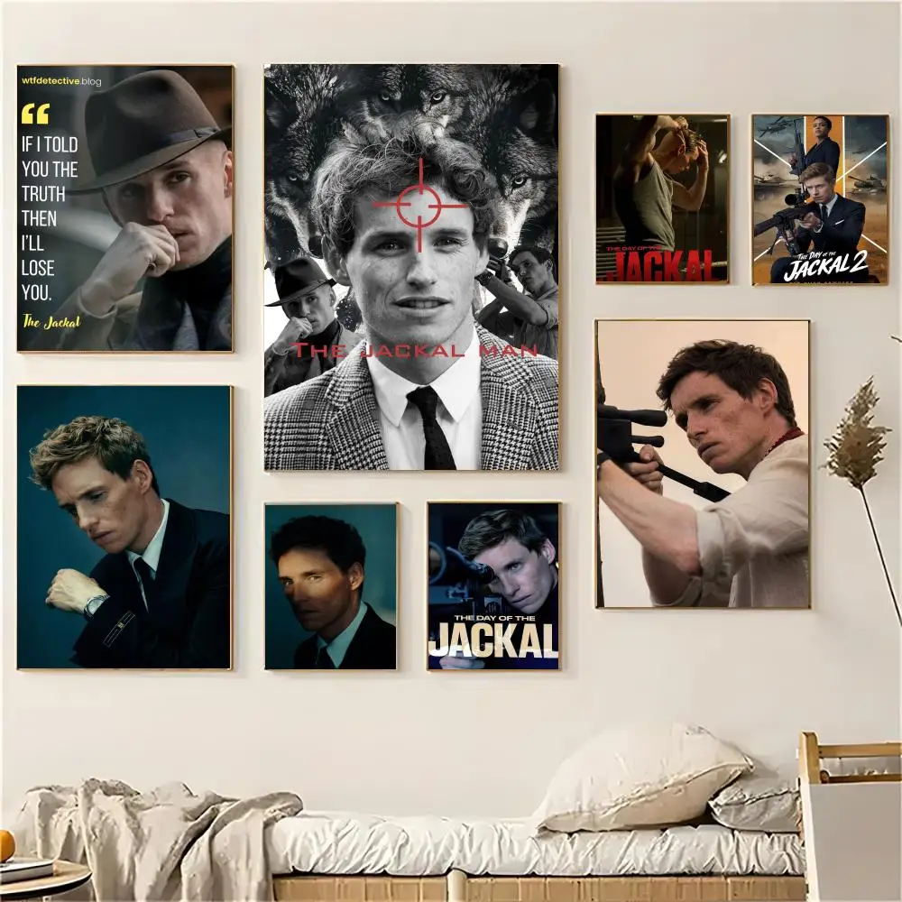 Action Movie The Day of The Jackal Poster Self-adhesive Decal Living Room Bedroom Party Bar Decor Moisture-proof Fade-resistant
