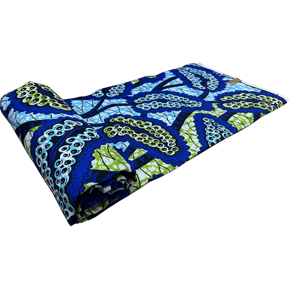 Avant-Garde African Ethnic Fabric Blending Modern Fashion with Dutch Wax Print and 100% Polyester