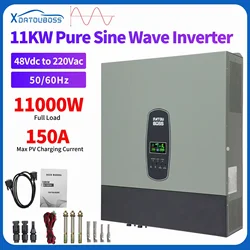 DATOU BOSS 11kw Hybrid Inverter 48V On-Grid and Off-grid Solar Inverter 220V Built-in 160A MPPT Solar Charger Dual PV Input