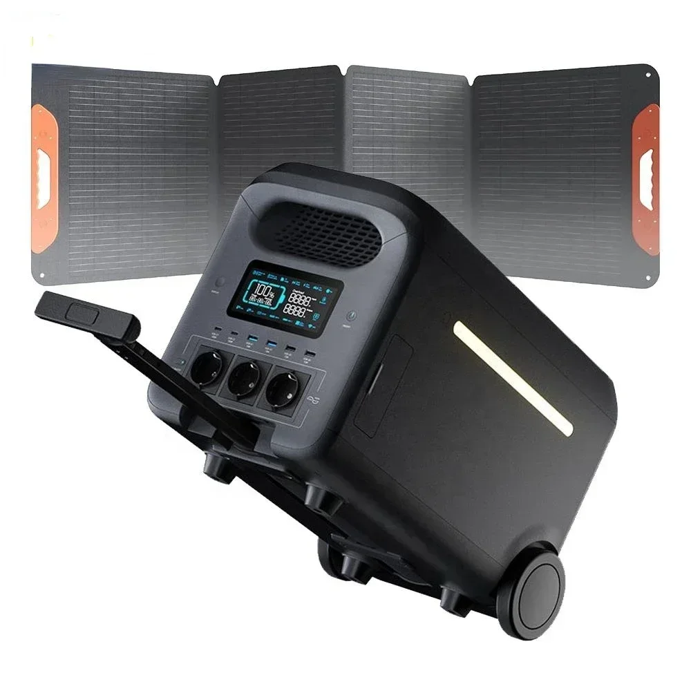 3kw Portable Emergency Power Supply Fast Charging Lifepo4 Powerstation 3000 Watt Portable Solar Generators Power Station Hot Sal