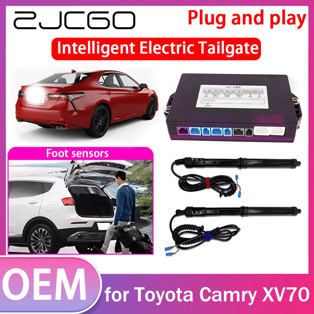 

ZJCGO Electric Tailgate Lift Drive Trunk Opening Tail Gate Lift Soft Close Car Door for Toyota Camry XV70 2018~2023