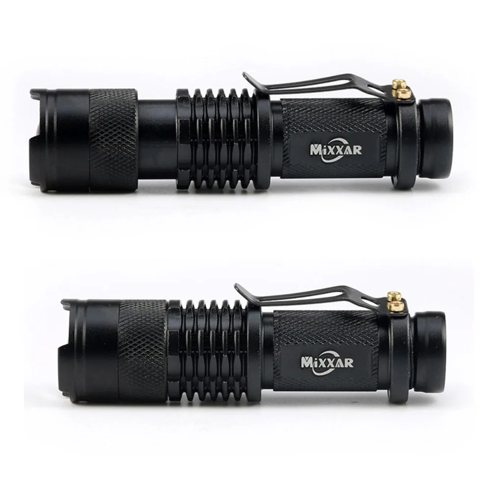 zk20 3000LM Police ZOOM Q5 LED Cycling Bike Bicycle Riding Lamp 14500/AA Flashlight 360 Mount Clip Torch Lamp Light