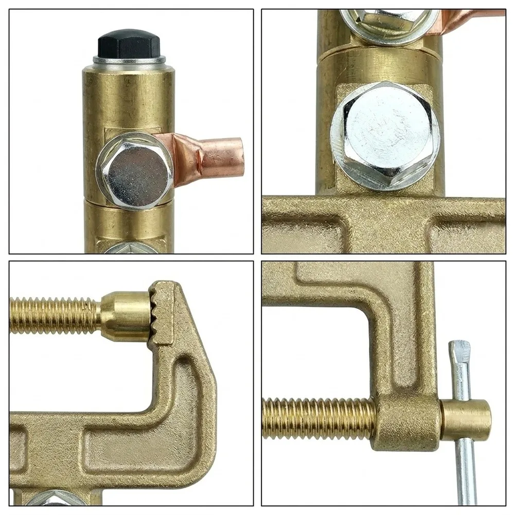 C-Clamp Grounding Welding Ground Clamp For Workshop Grounding Reliable Grounding Connection 360 Degree Rotating Mechanism