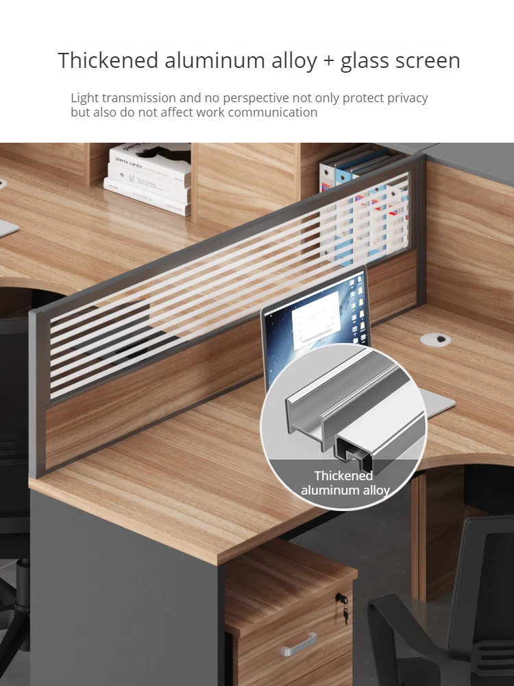 بيع المصنع مختلف أثاث المكاتب الحديثة طاولة مكتبية وحدات مكعب مكتب التقسيم شاشة محطة العمل #4