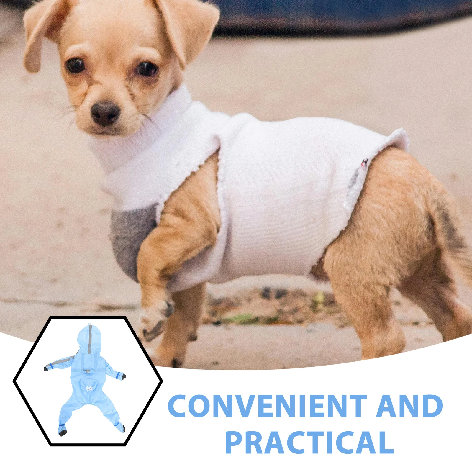 

Waterproof Pet Raincoat For Dogs Breathable Reflective Dog Rain Jacket For Small Medium Large Dogs Outdoor Hiking Walking