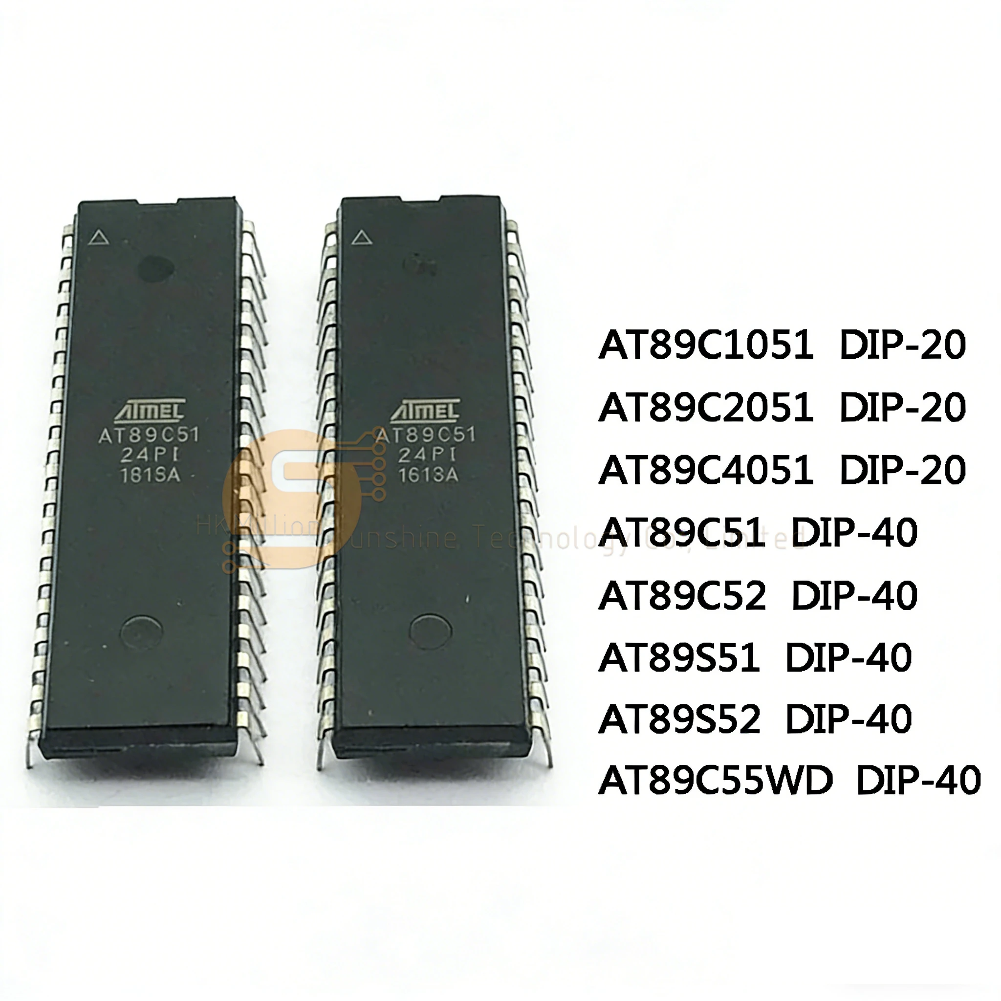 10Pcs New AT89C1051 AT89C2051 AT89C4051 DIP-20 AT89C51 AT89C52 AT89S51 AT89S52 AT89C55WD  -24PI 24PU DIP-40 IC Chip New