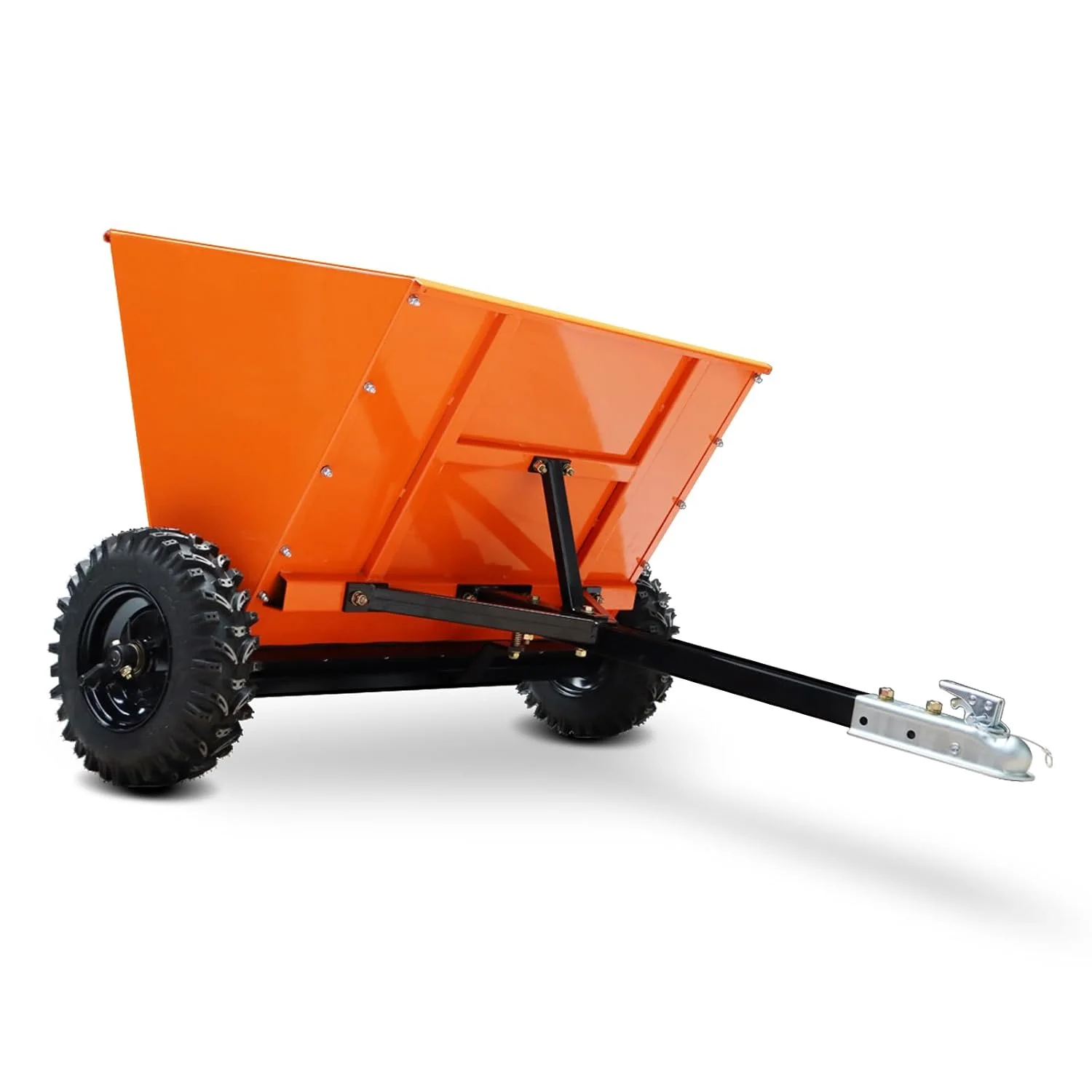 

-For Heavy Duty Tow-Behind Sand Spreader 71Gal Capacity Adjustable Spreading Range for Garden Yard Farm Snow Deicing*