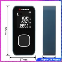 Mini Metal Laser Distance Meter 40M 50M 60M 100M IN FT M Tape Measure Trena Lazer Rangefinders OLED Display Construction Tools