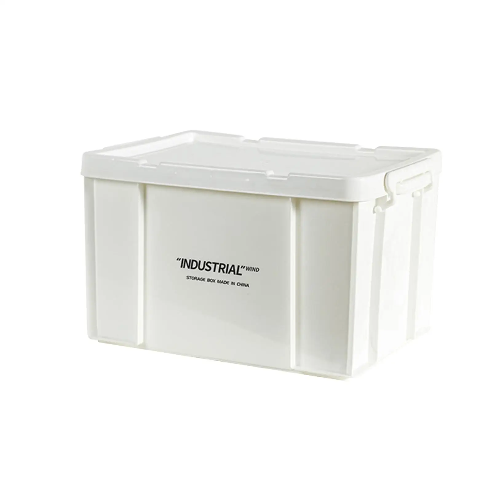 Outdoor Travel Storage Box Organizer Tote with Lid for Car Trunk Home Closet Stackable Heavy Duty PP Plastic Container