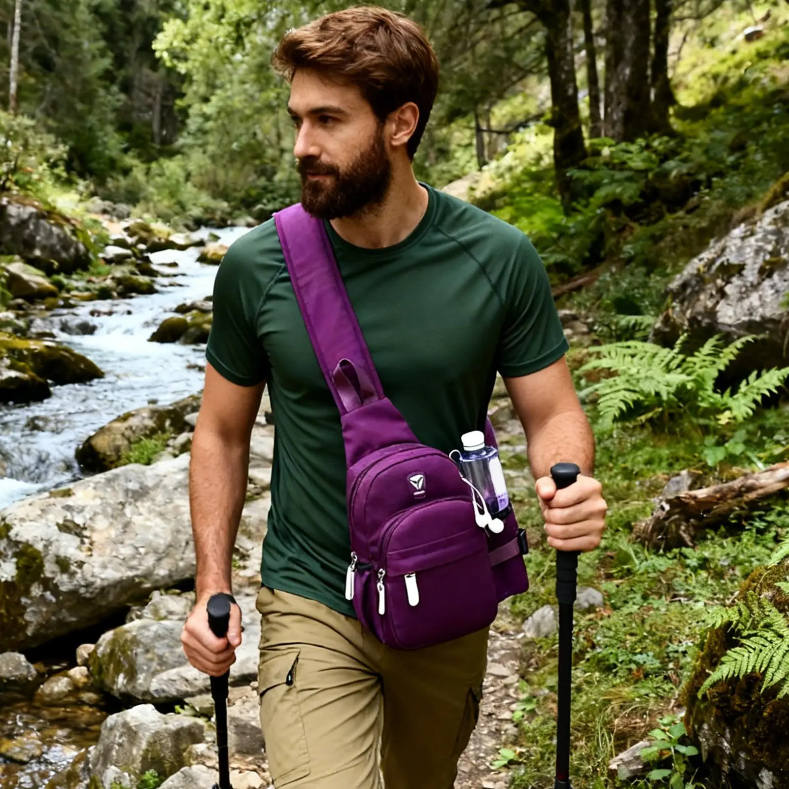 

Нагрудная сумка для женщин, легкая противоугонная регулируемая спортивная поясная сумка, нагрудная сумка на ремне для путешествий на открытом воздухе, тренировок в тренажерном зале