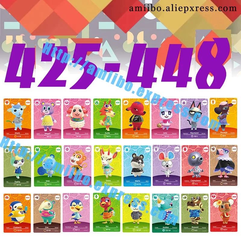 (425 a 448) Cartão de impressão NFC NTAG215 Cartão impresso para jogos NS