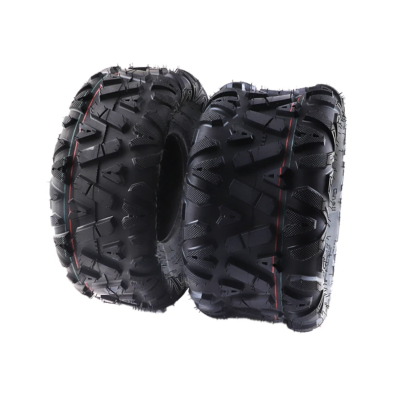 8 Inch Tubeless Tires - Front 19x7-8 Rear 18X9.50-8 Kart, ATV, UTV Dirt Bike Tires, Quad Dirt Buggy Road Tires