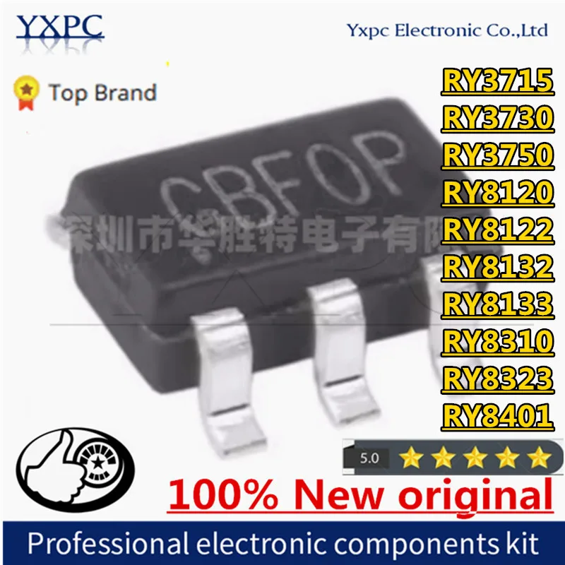 10pcs RY3715 KH RY3730 KD*** RY3750 KF*** RY8120 BC RY8122 BF RY8132 DD*** RY8133 DE***  RY8310 GB RY8323 GG RY8401 HA SOT23-6