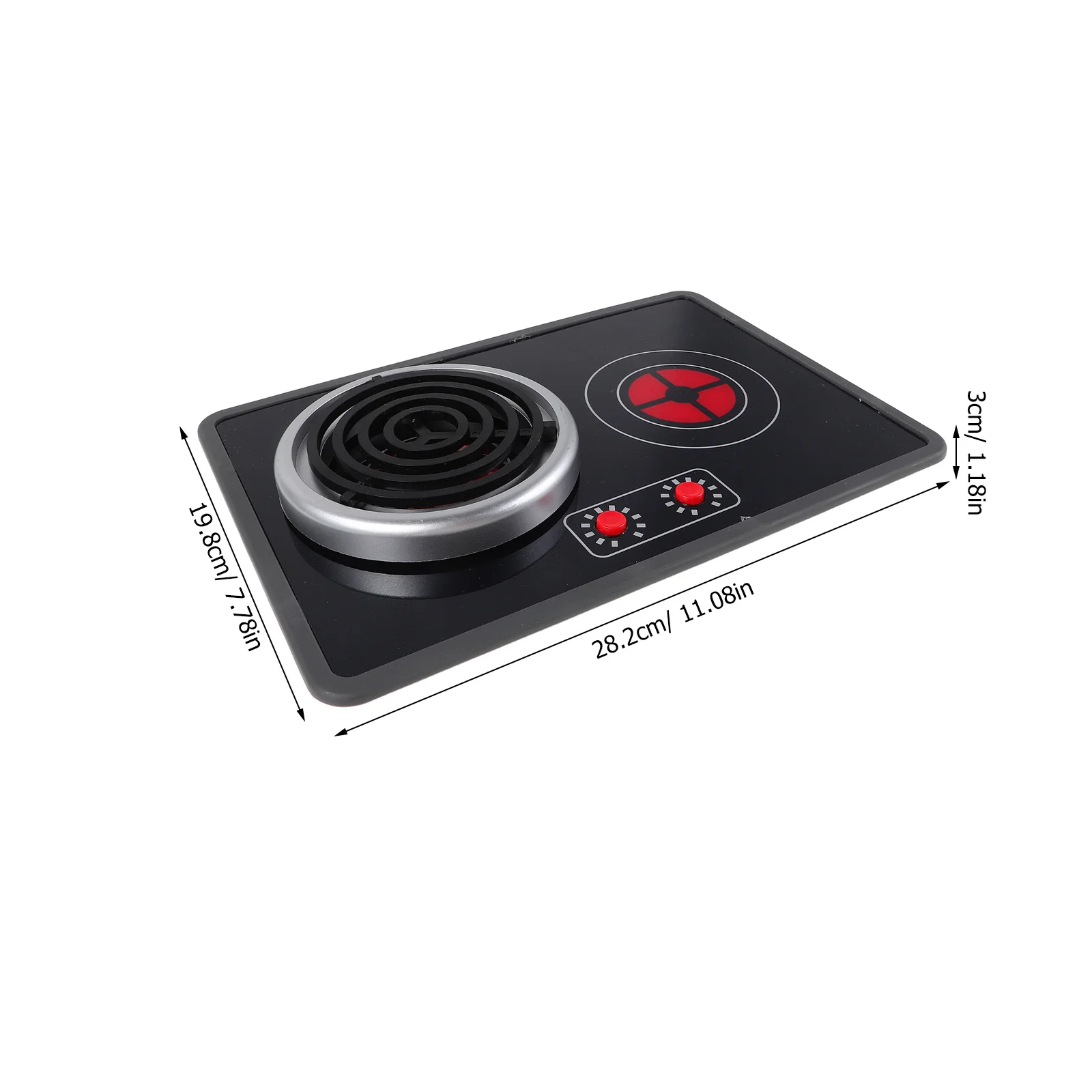 1 Set Kids Kitchen Accessories Realistic Induction Cooker For Toddlers Lights Sounds Pretend Play Mini Stove Role Play Cooking