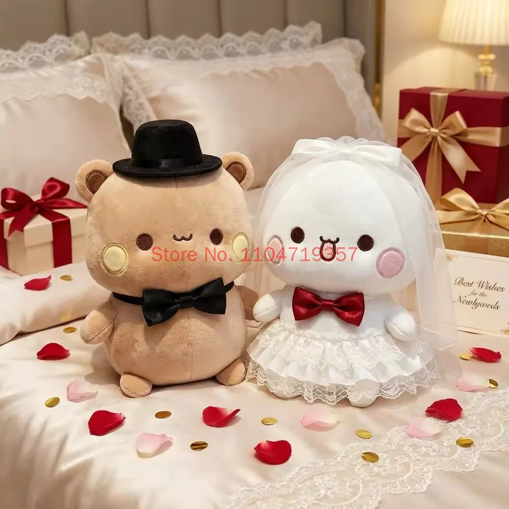 Panda Bubu And Dudu Wedding Plush Bear Toys – Mr. & Mrs. Romantic Bed Decor, Ideal Gift For Newlyweds, Weddings & Anniversaries