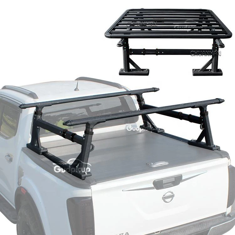 

pickup accessories Roll Bar With Bracket Roof Rack Luggage Truck Back Rack For Ford F150 hilux navara