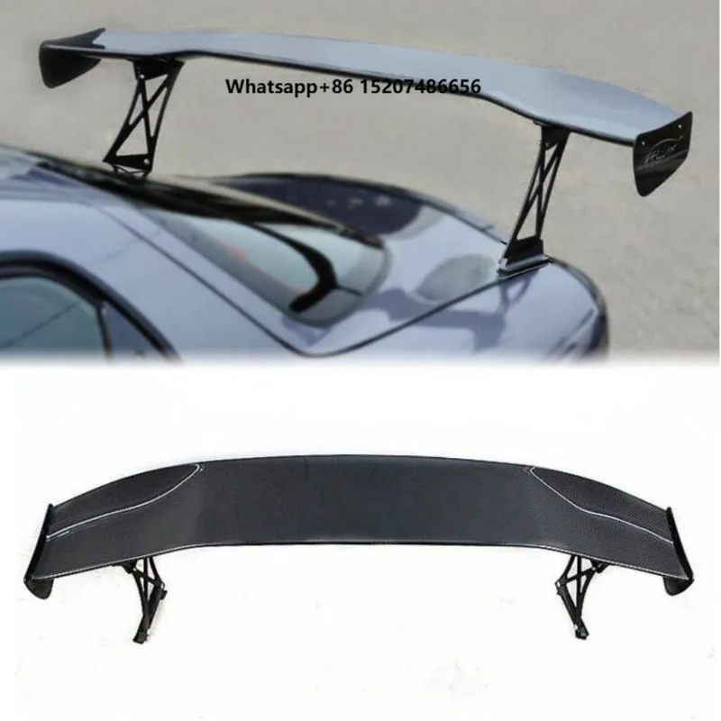 Carbon Fiber Rear Trunk Spoiler Wing Fit for  STYLE GT WING W. UPRIGHTS