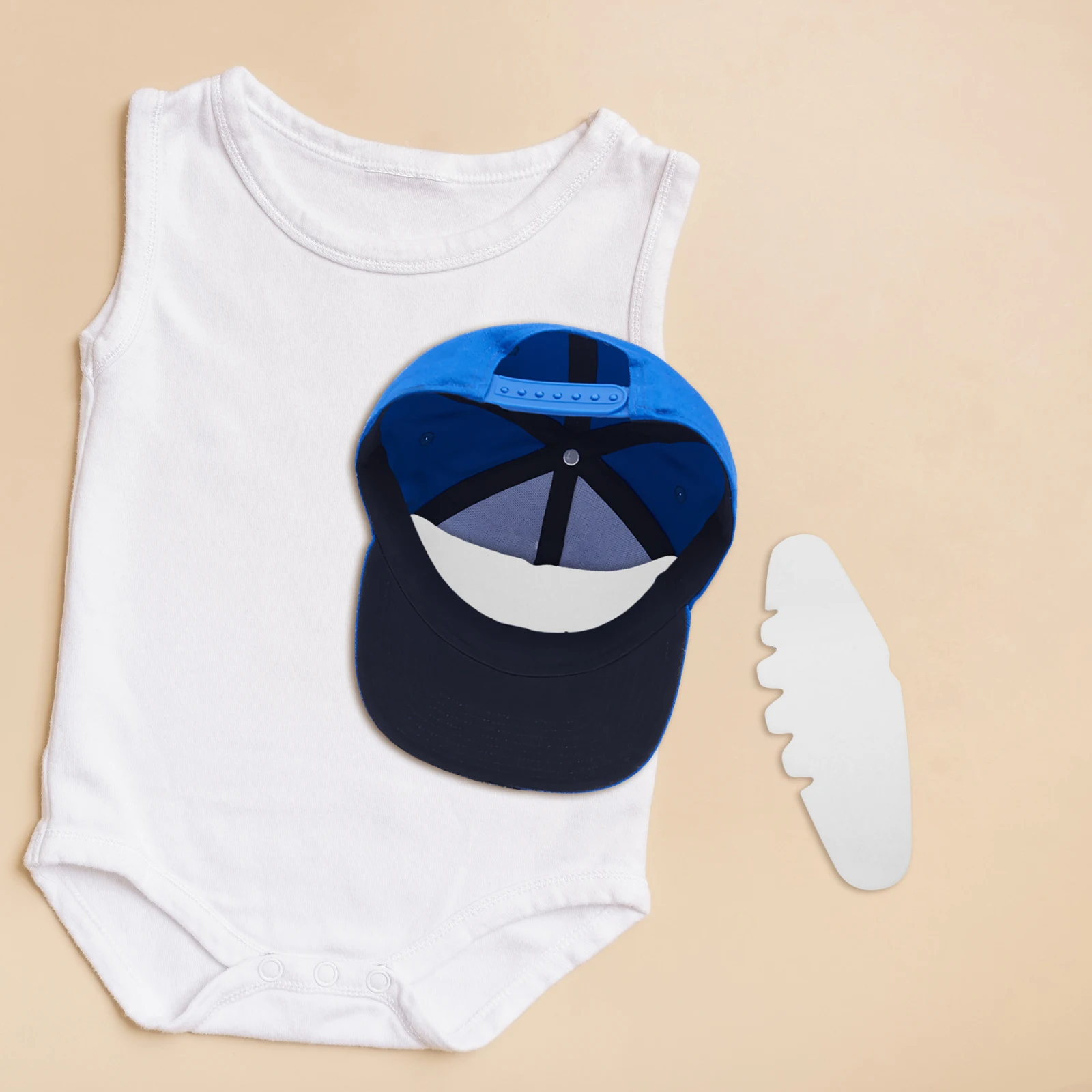 

50 Pcs Cardboard Hat Inner Supports for Baseball Caps White Bumper Liners Shape Retention Versatile Inserts