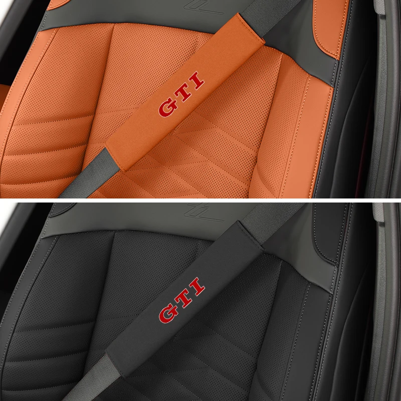 Car Seatbelt Shoulder Pad Auto Seat Belt Protective Padding Cover For Volkswagen VW Golf 4 6 7 GTI Tiguan Passat B5 B6 B7 Jetta