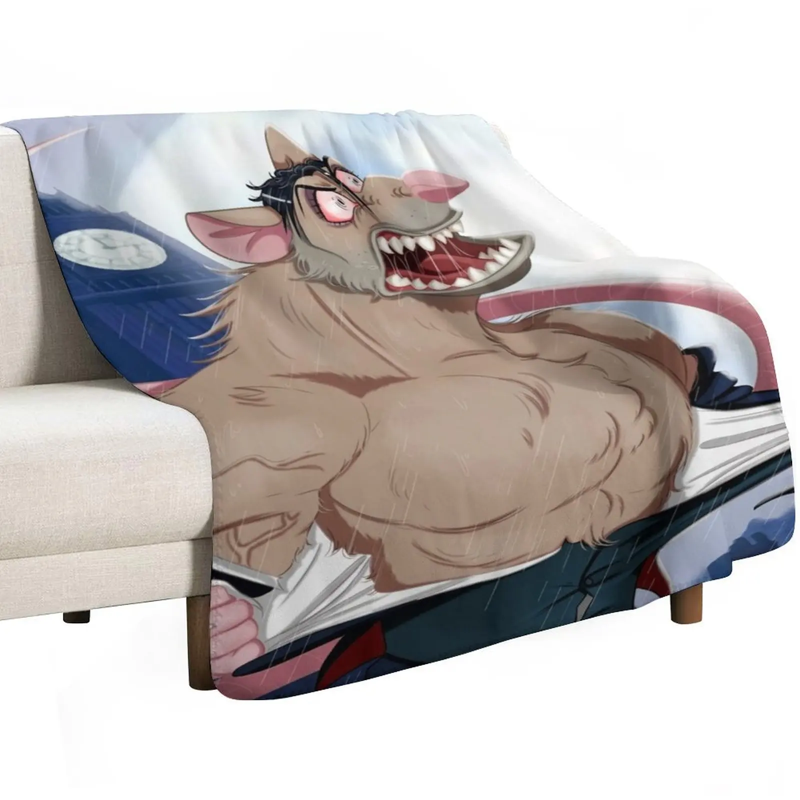 The World's Greatest Criminal is Mad Throw Blanket Stuffeds Vintage Blankets For Bed wednesday Plaid on the sofa Warm Blankets