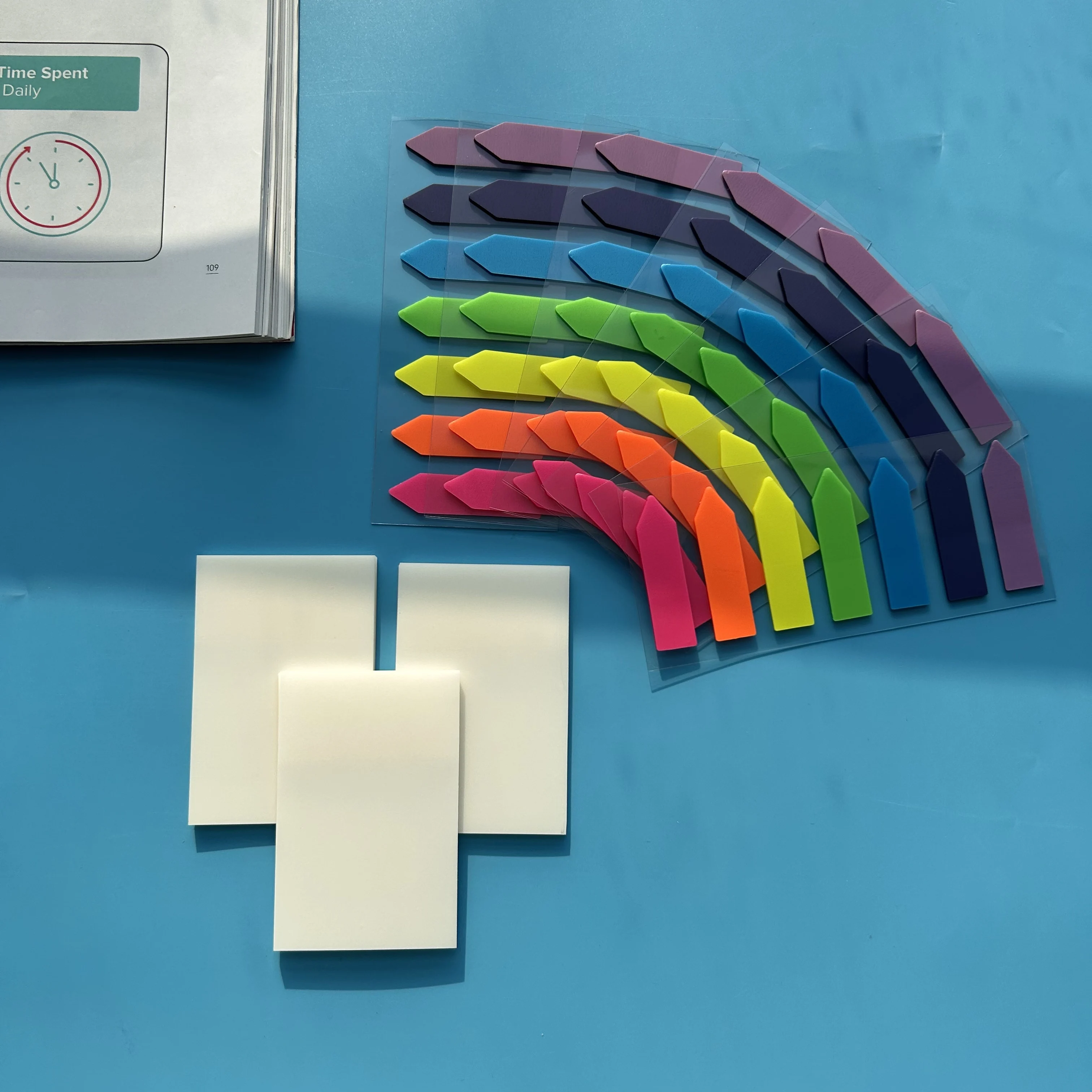 10Packs Index Tabs Self Adhesive Page Markers Transparent Sticky Notes Classify Files Flags planner Stickers