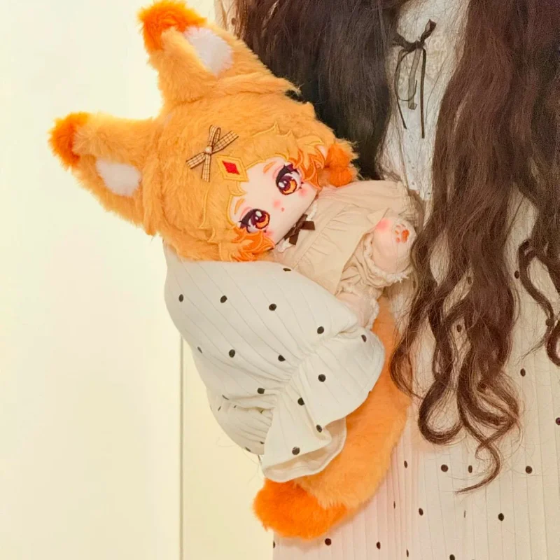 20cm Honor of Kings Daji Lady Fox Plush Dress-up Cotton Doll Toys for Kids Game Character Periphery Cosplay Decor Birthday Gift